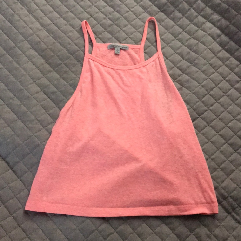 Pink Crop Tank Top